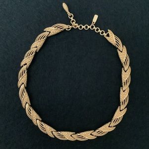 Vintage MONET gold tone necklace.